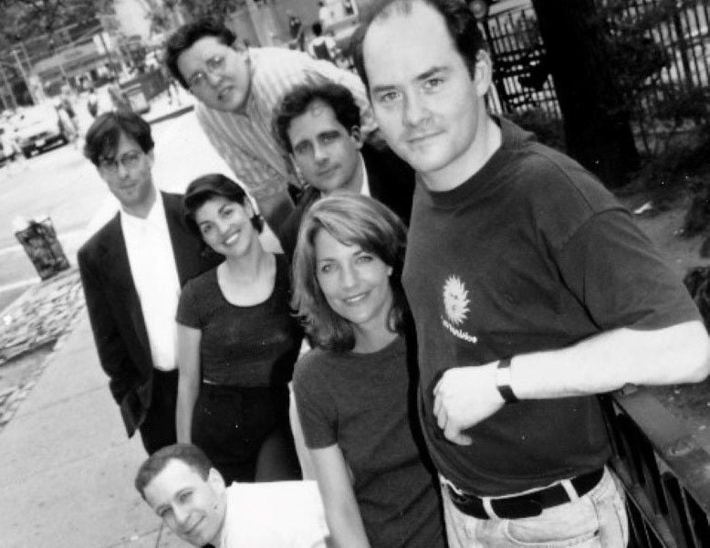 David Koechner with the members of The Second City
