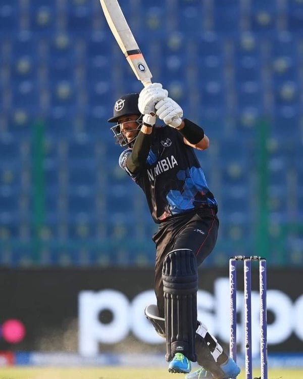 David Wiese playing for Namibia in the World Cup