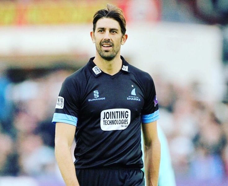 David Wiese playing for Sussex