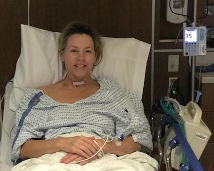 Deborah Norville after her surgery