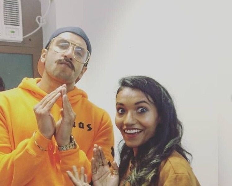 Dee MC with Ranveer Singh