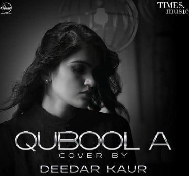 Deedar Kaur on the poster of the song 