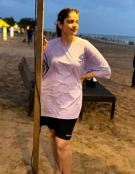 Deedar Kaur while enjoying a trip
