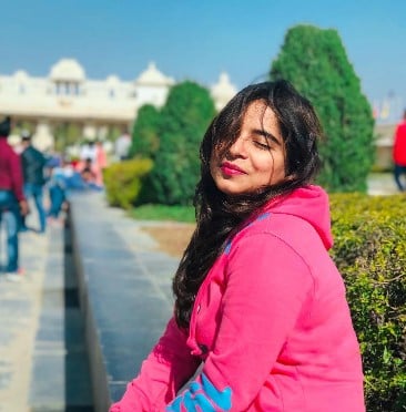 Deeksha Sharma during a trip
