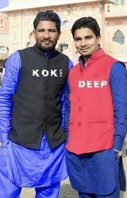 Deep Arraicha with his friend Koki