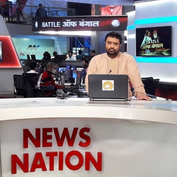 Deepak Chaurasia when he was editor-in-chief of News Nation