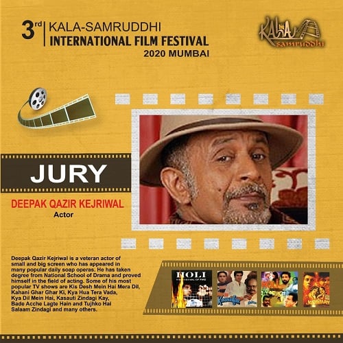 Deepak Qazir Kejriwal as a jury member of KSIFF