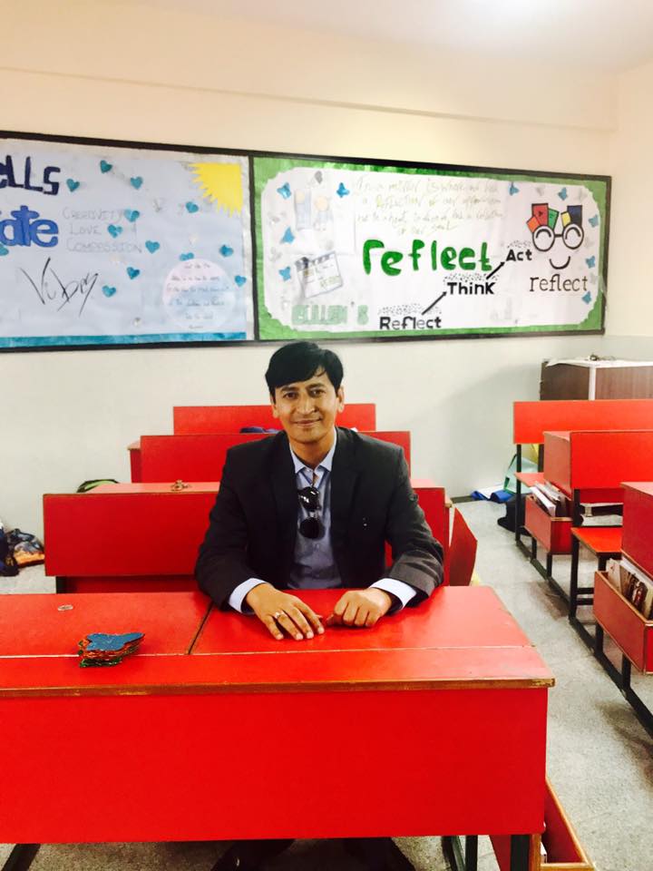 Deepak Rawat Sitting In His Class IX A at St Georges College, Barlowganj, Mussoorie