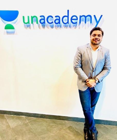 Deepanshu Singh at Unacademy office