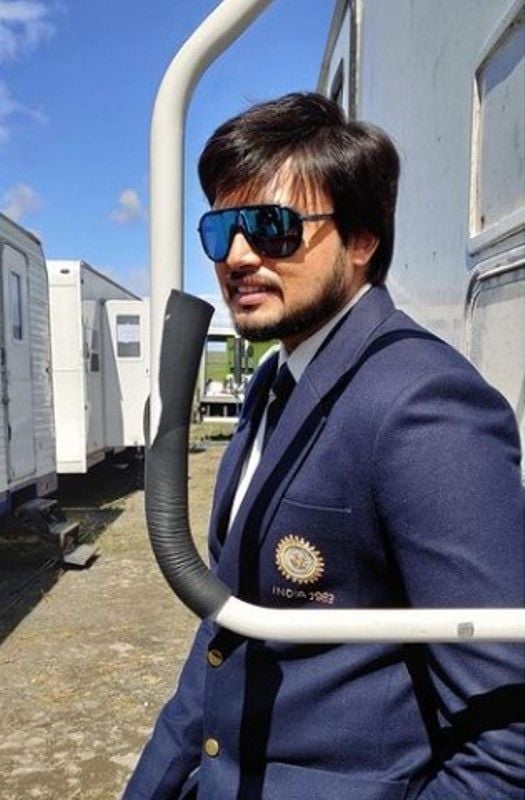 Deepa`s son Chirag Patil as Sandeep Patil in the film 