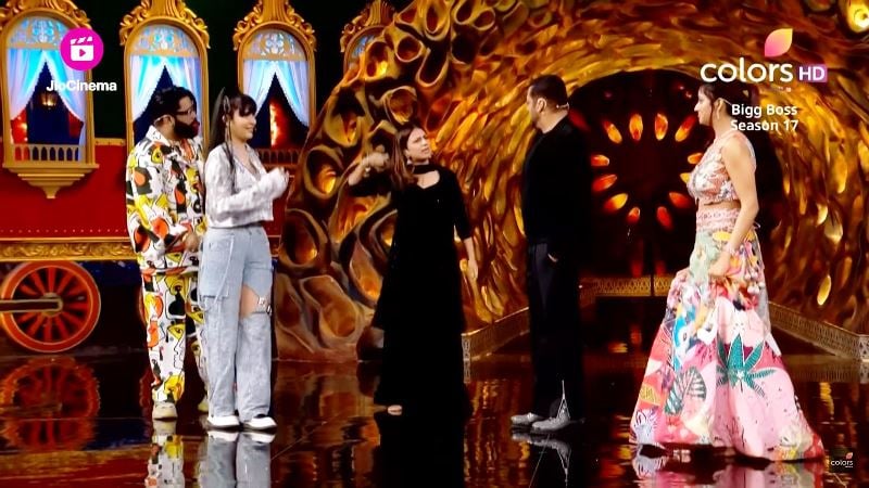 Deepika Arya and Sunny Arya on Bigg Boss Season 17 on Colors TV in 2023