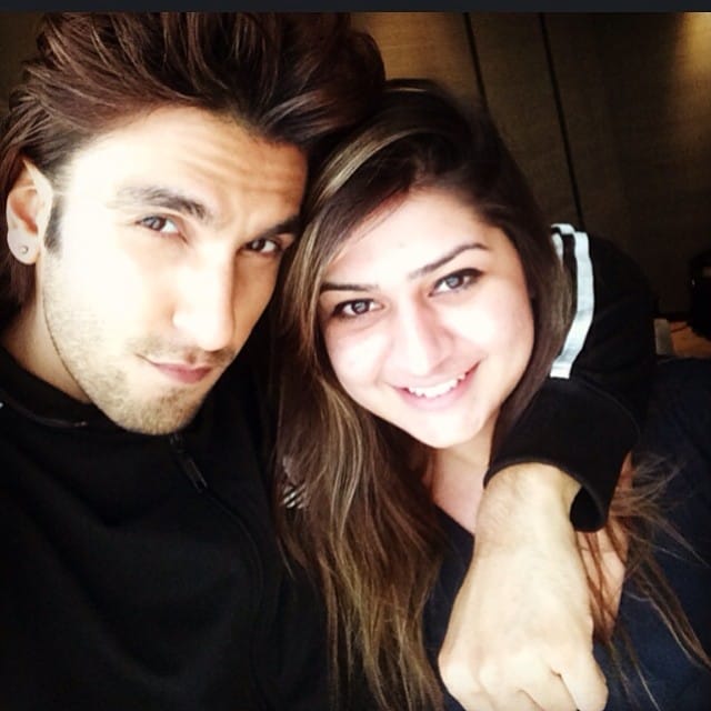 Deepika Ghose with Ranveer Singh