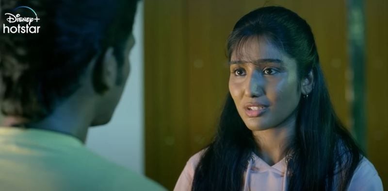 Deepika Venkatachalam in a still from the web series 