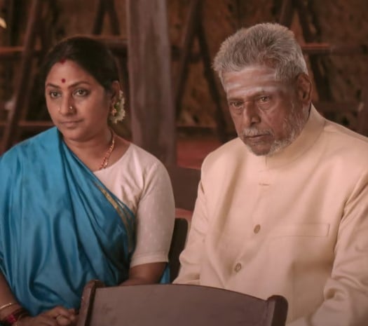 Delhi Ganesh in a still from the film Payasam
