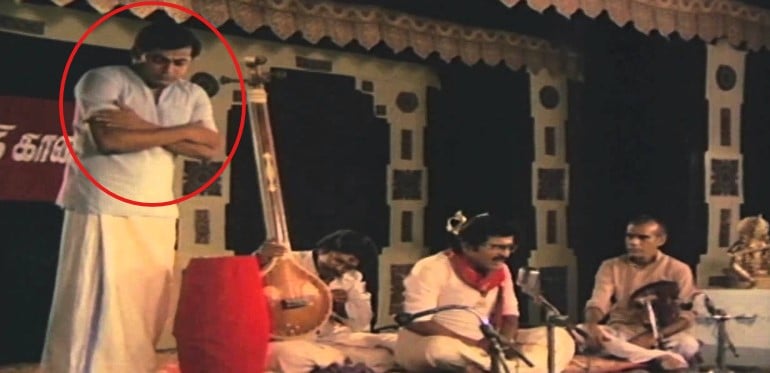 Delhi Ganesh in a still from the film Sindhu Bhairavi (1985)