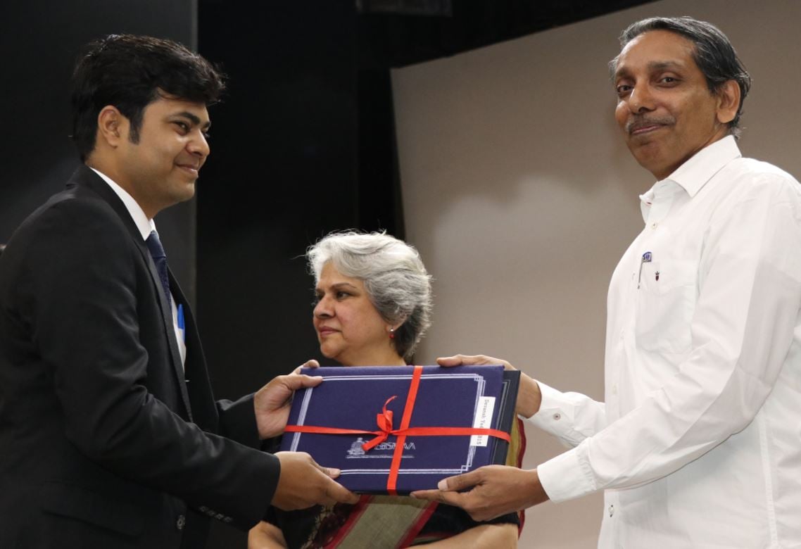 Devansh Yadav on the completion of his training