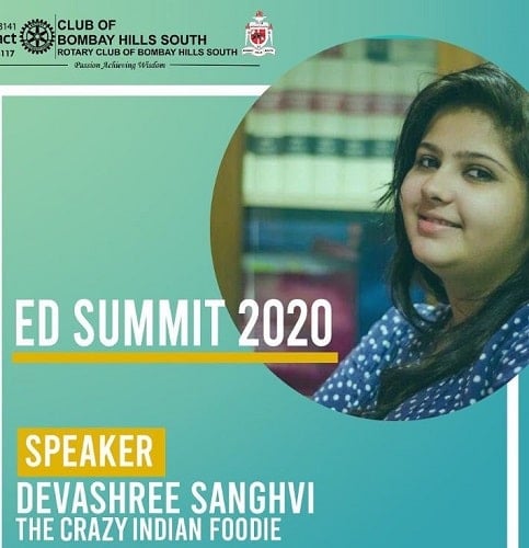 Devashree Sanghvi with a dog