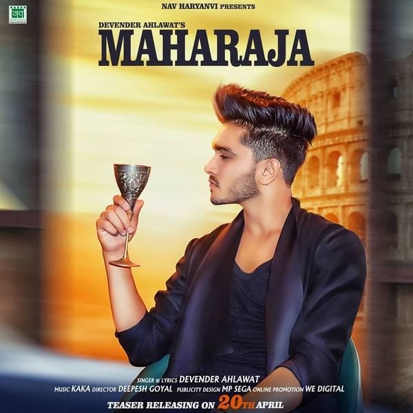 Devender Ahlawat on the poster of his Haryanvi song titled