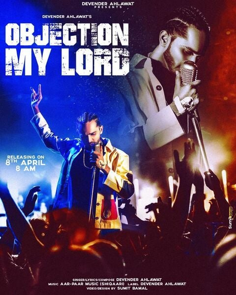 Devender Ahlawat on the poster of his Haryanvi song titled