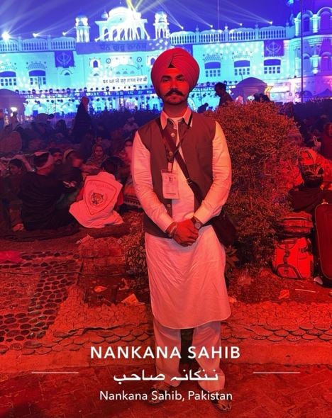 Devendra Singh Dhillon during his trip to Pakistan