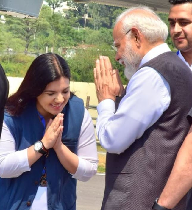 Devyani Rana, while she met with Prime Minister Narendra Modi