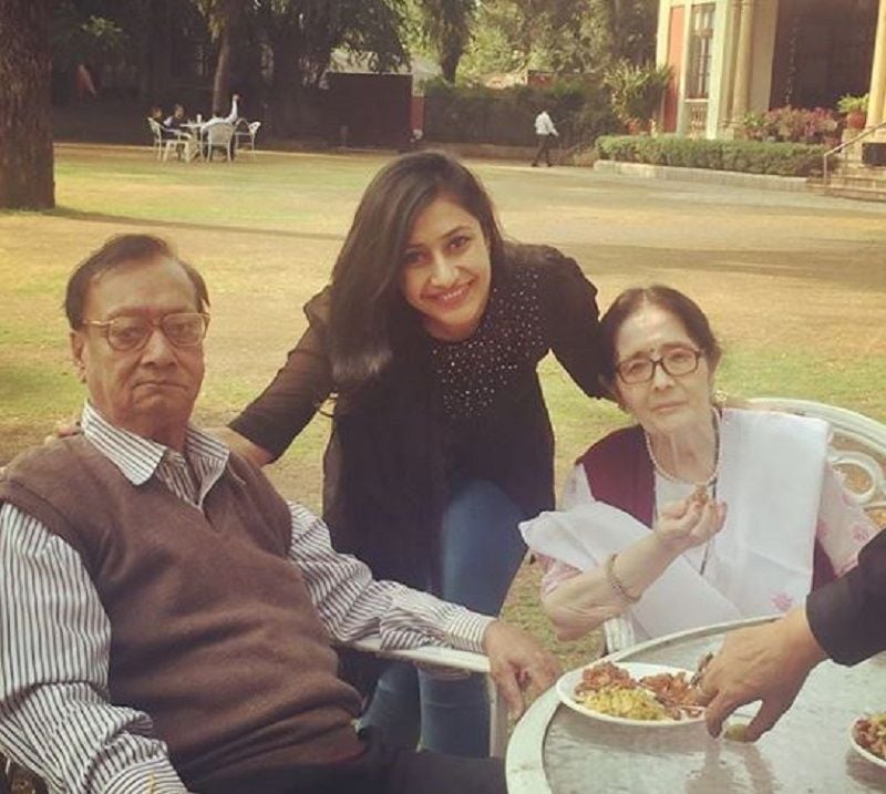 Dhanashree Verma and Her Maternal Grandparents