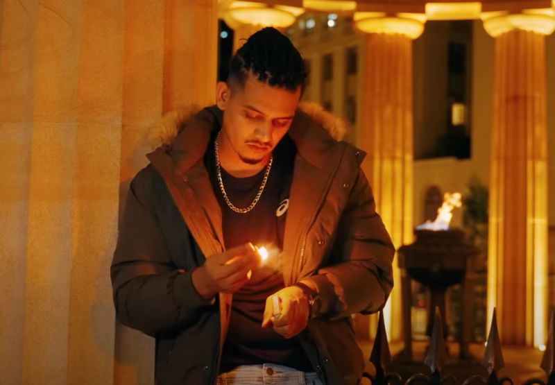 Dhanda Nyoliwala in a still from his Haryanvi song titled