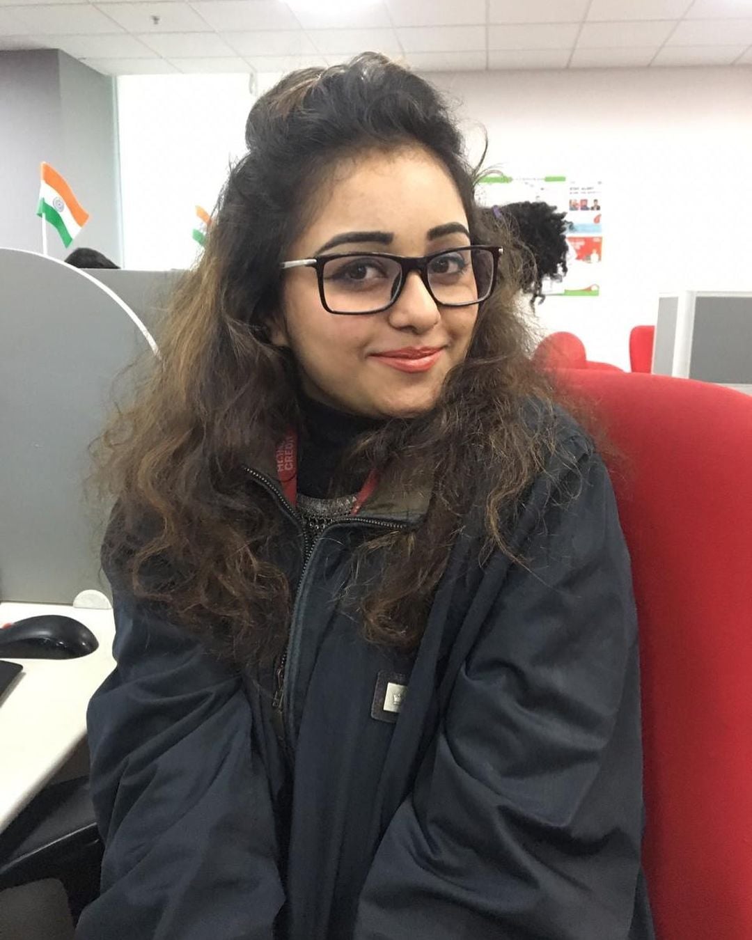 Dhanushree in the office of Home Credit India Pvt Ltd