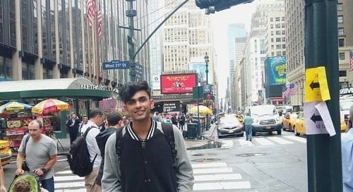 Dhaval Thakur during his vacation