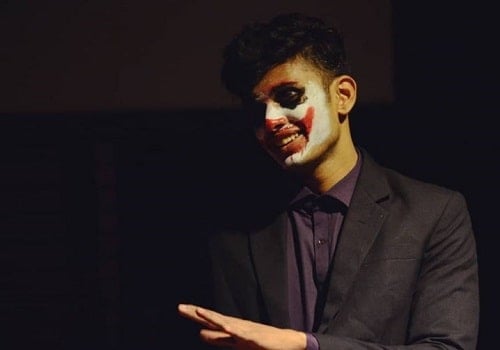 Dhaval Thakur in a theatre play