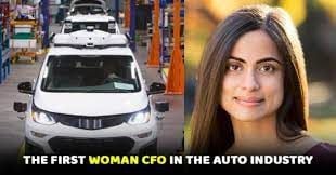 Dhivya Suryadevara first CFO of Auto Industry