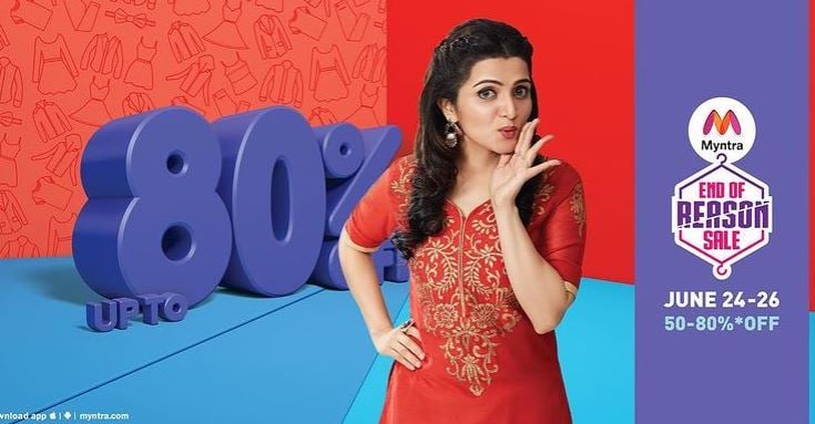 Dhivyadharshini in Myntra advertisement