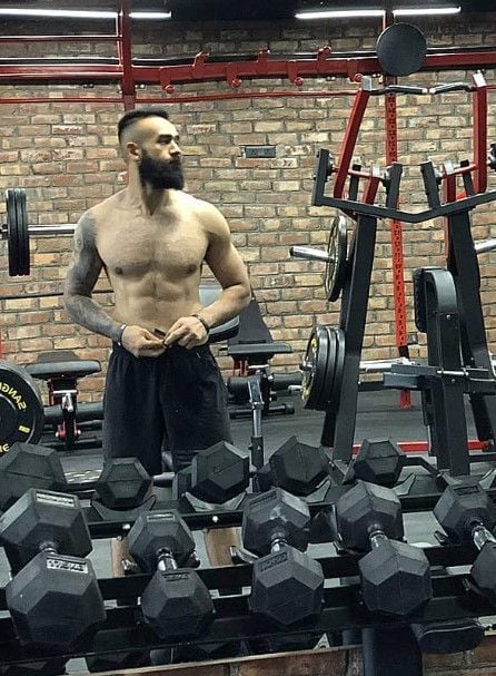 Dhruv Barman at the gym