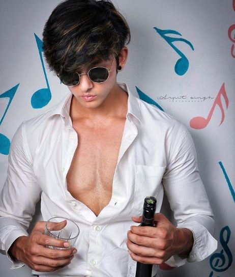 Dhruv Malik during a fashion photoshoot