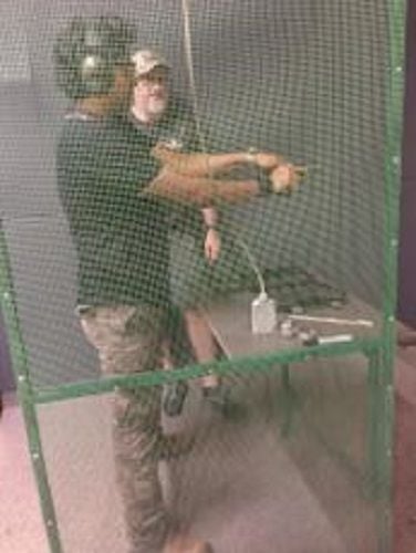 Dhruv Verma During Weapon Training Session