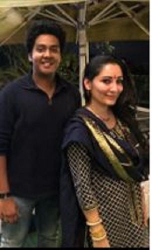 Dhruv Verma With Manyata Dutt