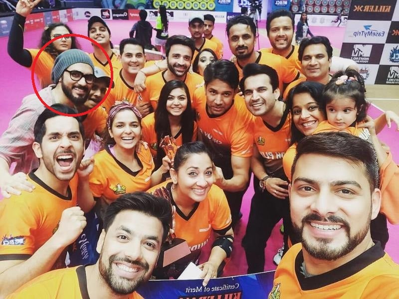 Dhruvaditya Bhagwanani with the team 