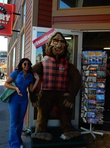 Dhruvi Patel during her vacation