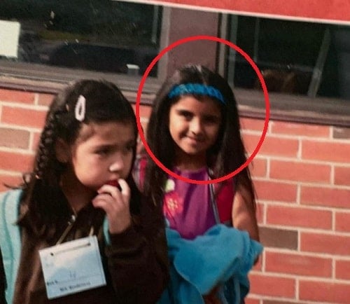 Dhruvi Patel in her childhood