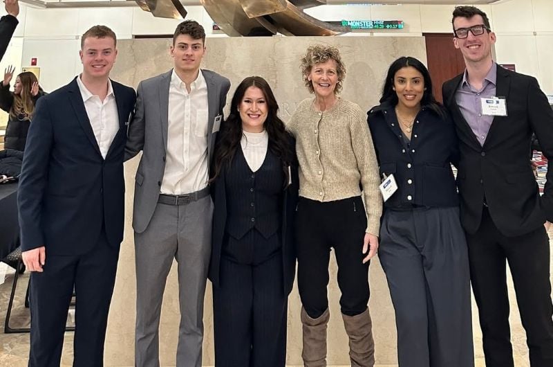 Diana Fox with her colleagues at an event