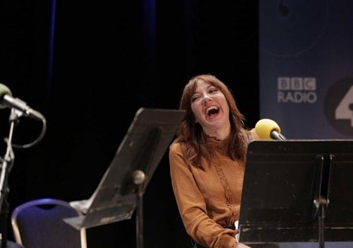 Diane Morgan in a radio show