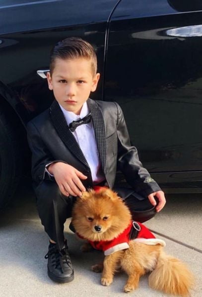 Diezel Ortis with his pet dog March