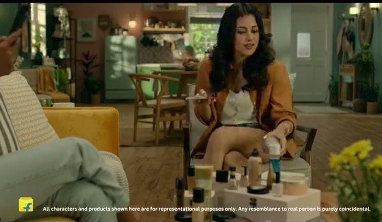 Diksha Juneja in a advertisment by Flipkart