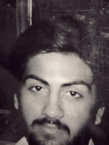 Dilip Joshi during his younger days