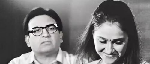 Dilip Joshi and Disha Vakani in a theatre play