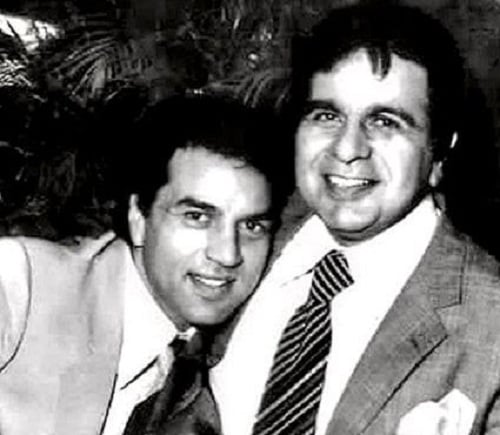 Dilip Kumar and Dharmendra