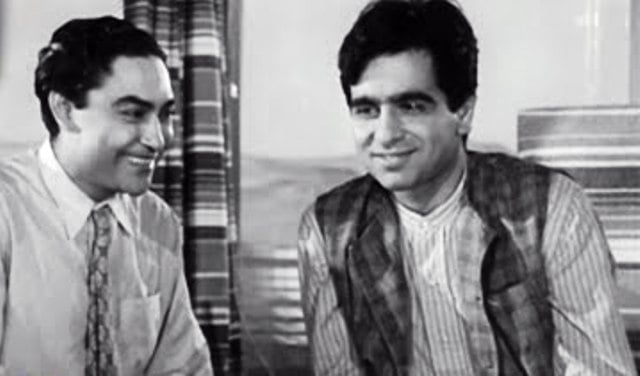 Dilip Kumar With Ashok Kumar