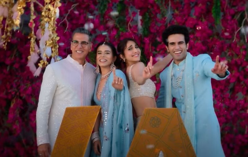 Diljot Chhabra (second from left) in a still from the Hindi film titled 