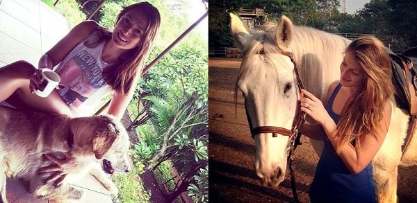 Dina Umarova loves animals