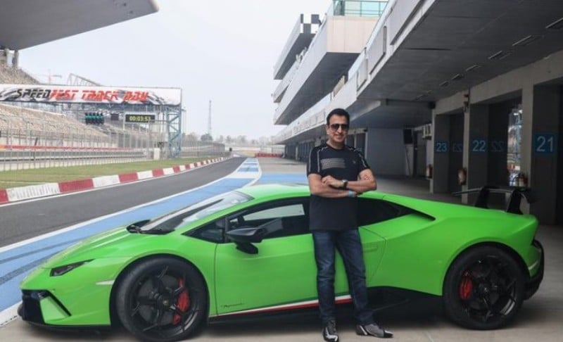 Dinesh Thakkar at the Budh International Circuit in Greater Noida